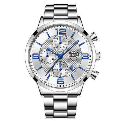 Luxury Business Men Watchs Stainless Steel