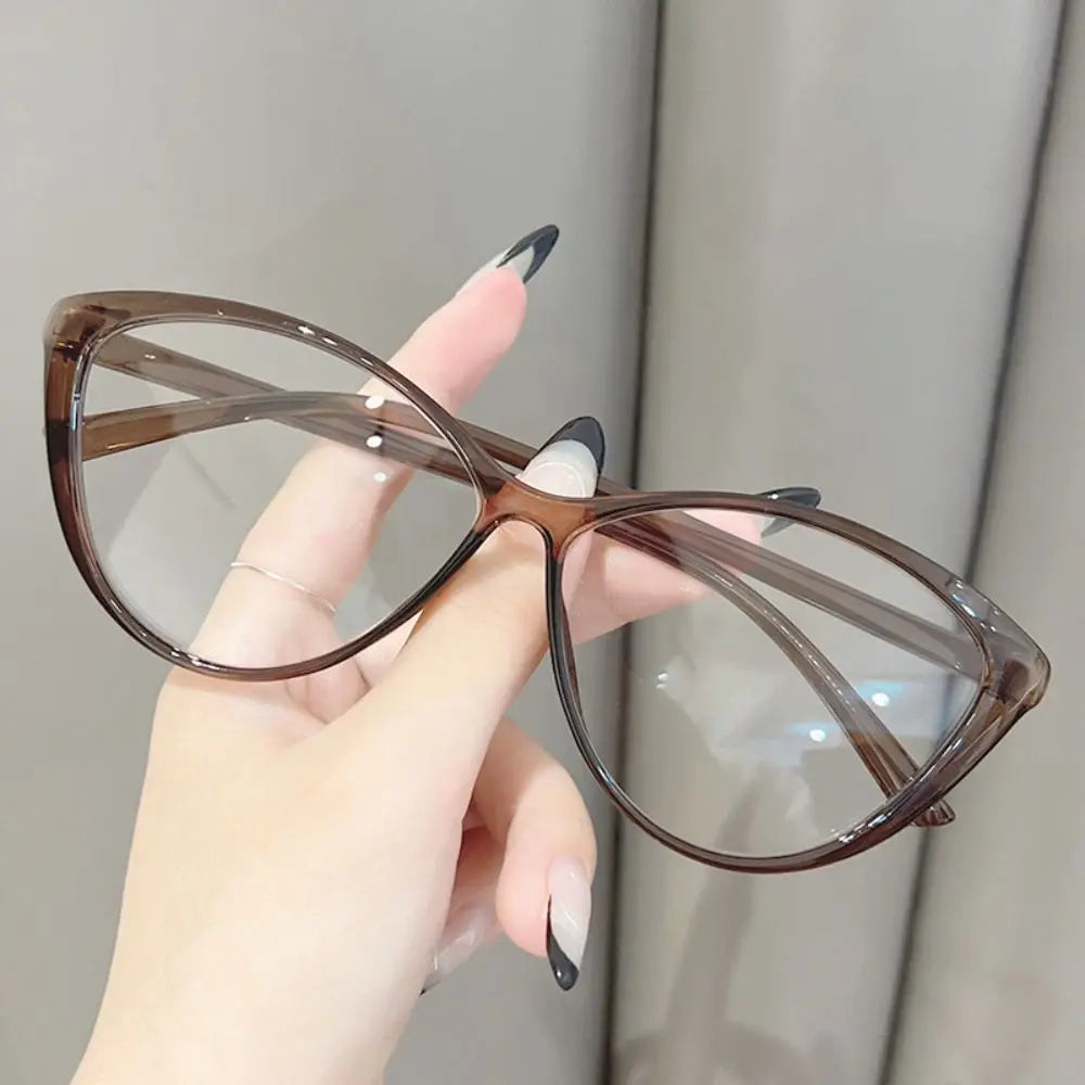 Retro Oval Frame Glasses Women