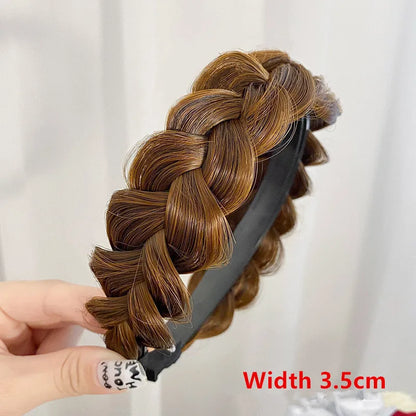 Women Synthetic Wig Twist Braided Hair Bands Fashion