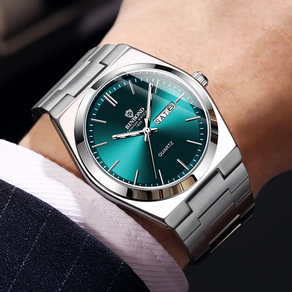 Men Watch Light Luxury Brand Stainless Steel