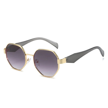 Sunglasses Women Fashion Polygonal Metal Frame