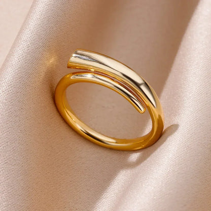 Stainless Steel Rings for Women Aesthetic Heart