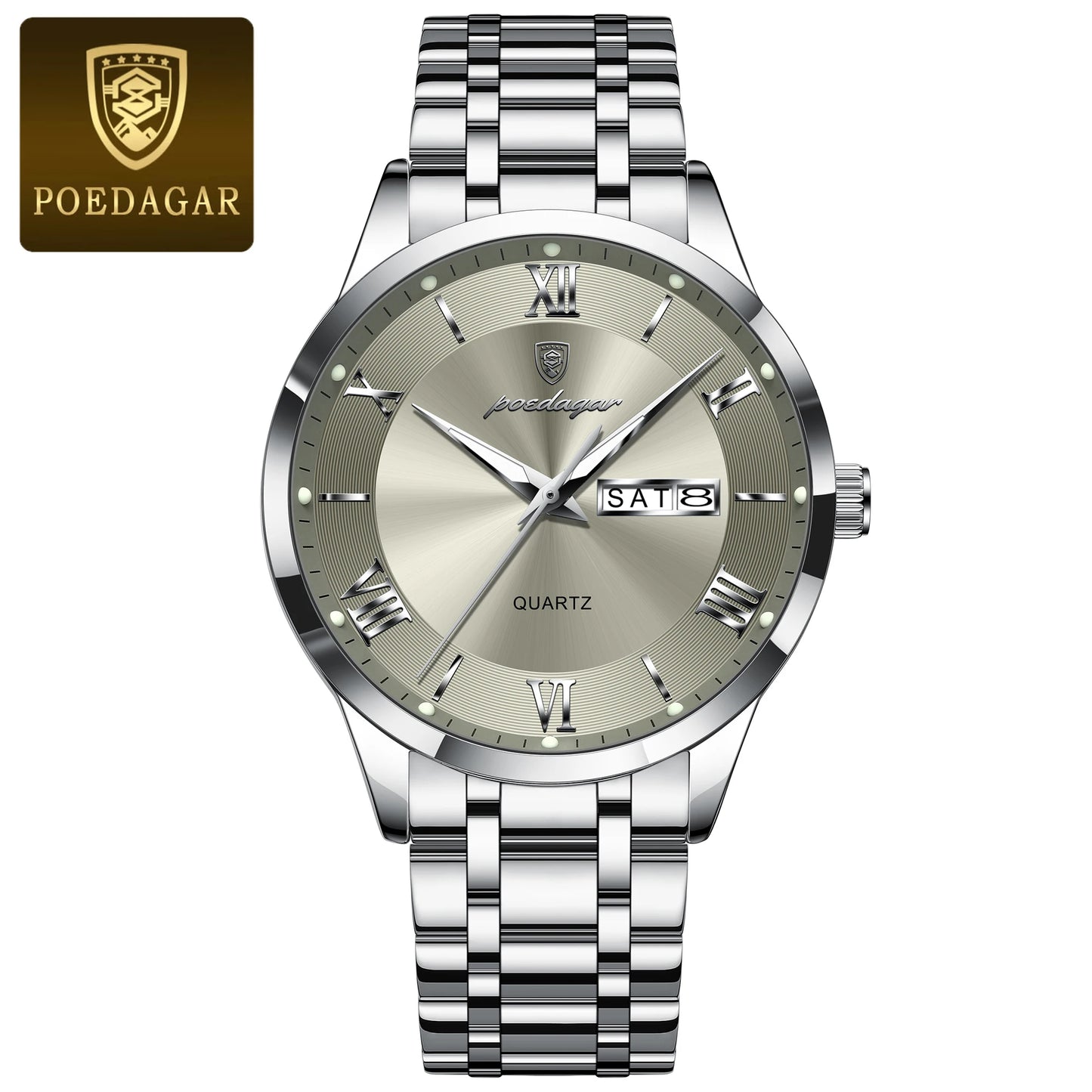 Luxury Fashion Men Clock Waterproof Luminous