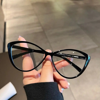 Retro Oval Frame Glasses Women