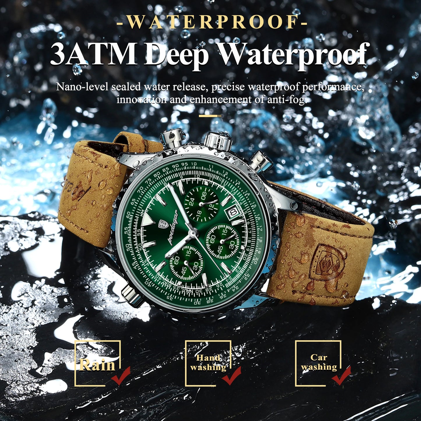 Luxury Man Watch Quartz Waterproof