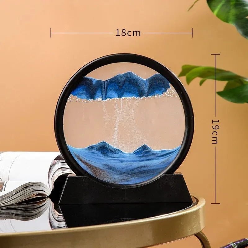 Hourglass Quicksand Moving Sand Art Picture