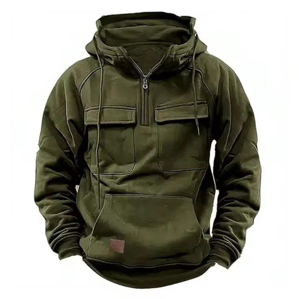 Men's Hoodies Sweatshirts Multi Pockets Men