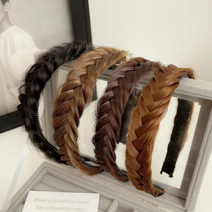 Women Synthetic Wig Twist Braided Hair Bands Fashion