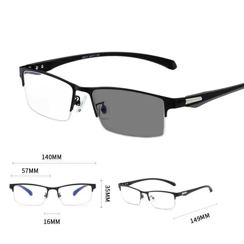 Smart Photochromic Reading Glasses for Men