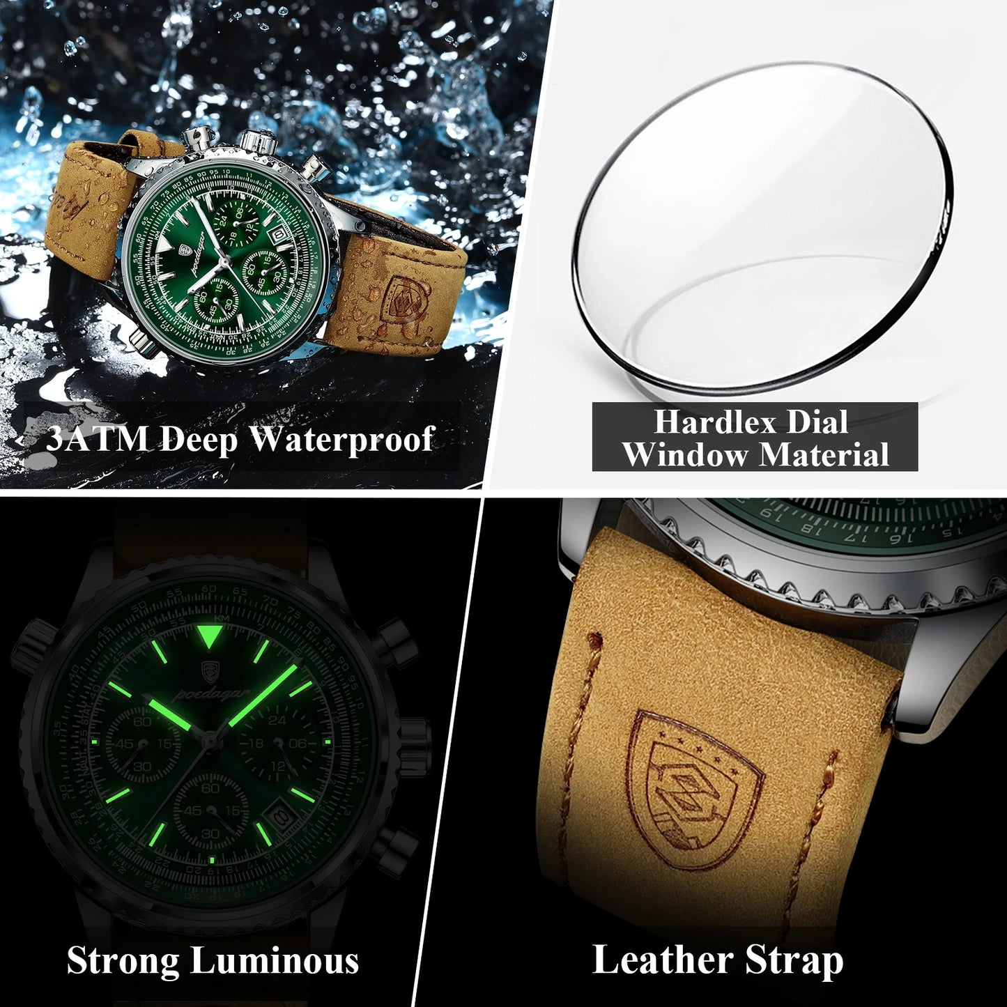 Luxury Man Watch Quartz Waterproof