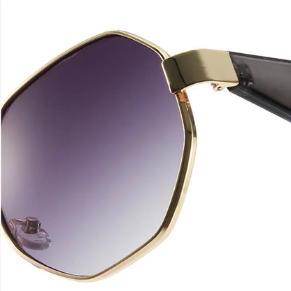 Sunglasses Women Fashion Polygonal Metal Frame