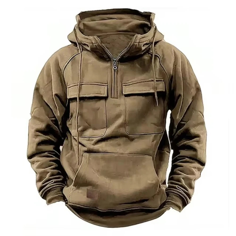 Men's Hoodies Sweatshirts Multi Pockets Men