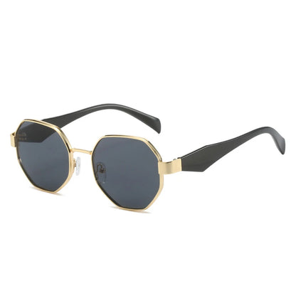 Sunglasses Women Fashion Polygonal Metal Frame