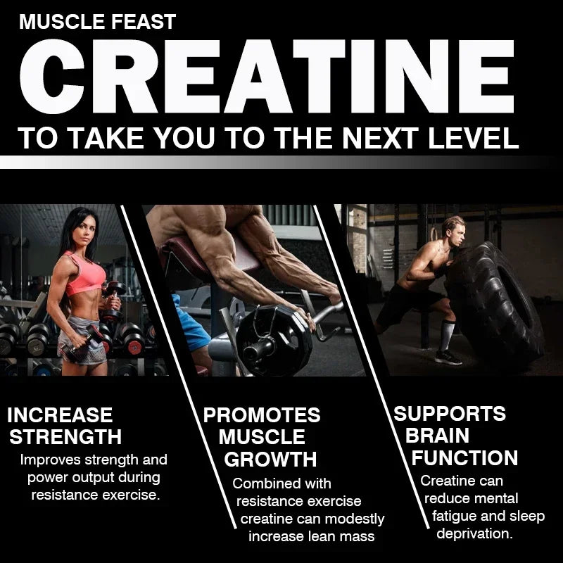 Creatine Monohydrate - Build Muscle, Fitness, Energy Production