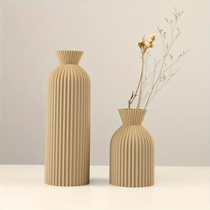 Elegant Black Plastic Vase for Home