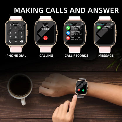 Waterproof Smart Watch with Message Answer Call