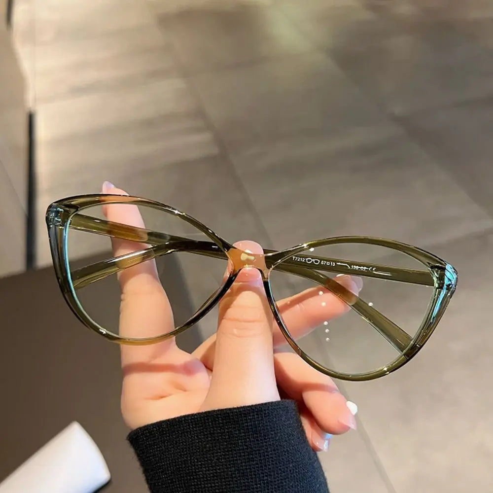 Retro Oval Frame Glasses Women