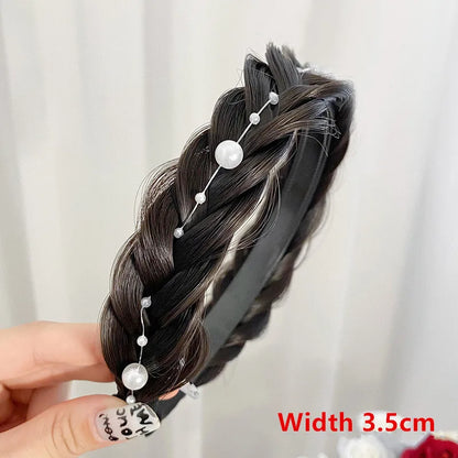 Women Synthetic Wig Twist Braided Hair Bands Fashion