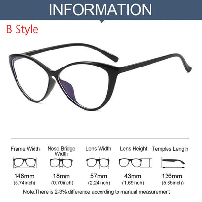 Retro Oval Frame Glasses Women