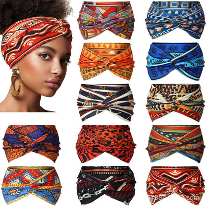 Bohemian Yoga Sports Headband African Style