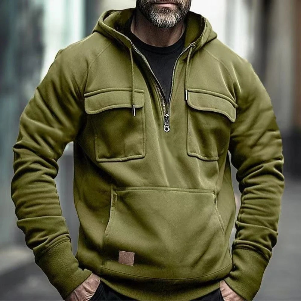 Men's Hoodies Sweatshirts Multi Pockets Men