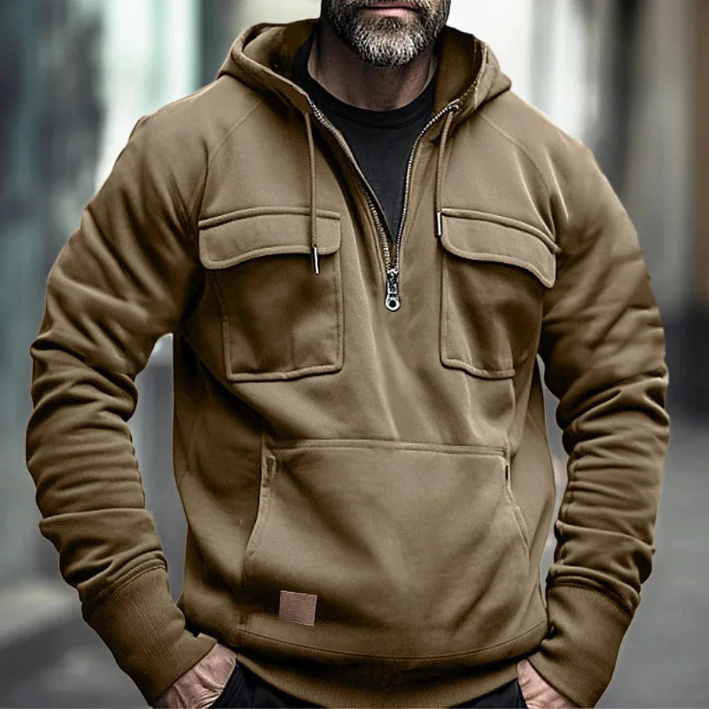 Men's Hoodies Sweatshirts Multi Pockets Men