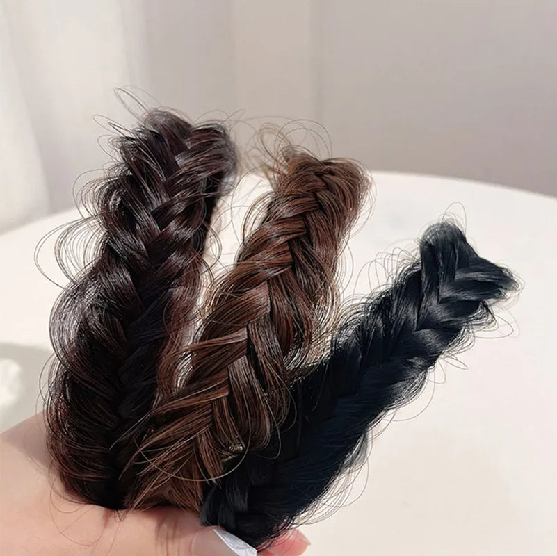 Women Synthetic Wig Twist Braided Hair Bands Fashion