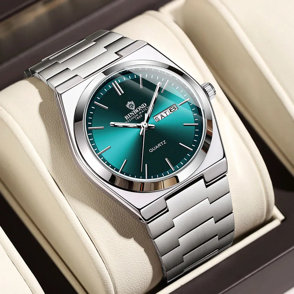 Men Watch Light Luxury Brand Stainless Steel