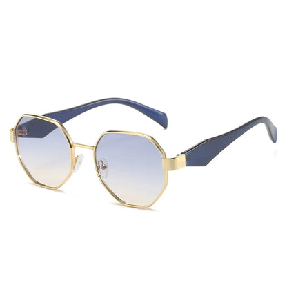 Sunglasses Women Fashion Polygonal Metal Frame