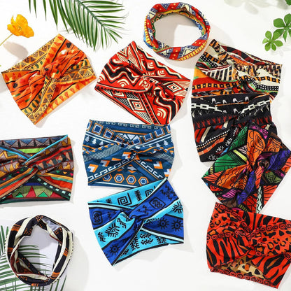 Bohemian Yoga Sports Headband African Style