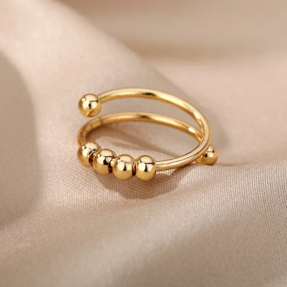 Stainless Steel Rings for Women Aesthetic Heart