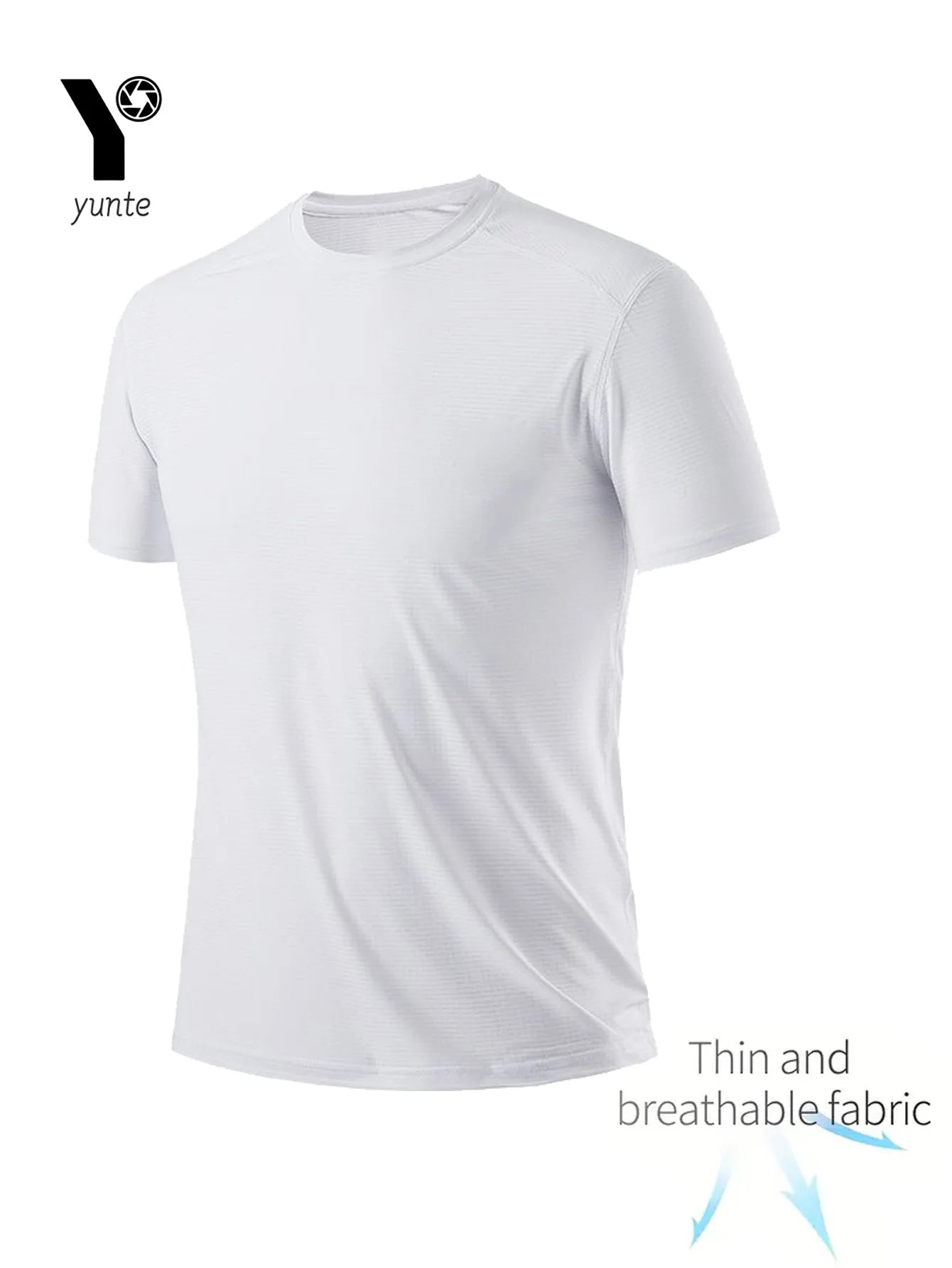 Round Neck T-Shirt 4-Pack White Ultra-Light Men's