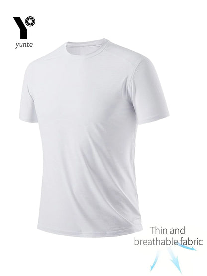 Round Neck T-Shirt 4-Pack White Ultra-Light Men's