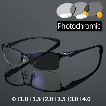 Smart Photochromic Reading Glasses for Men