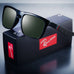 Fashion Square Vintage Polarized Sunglasses Men Women