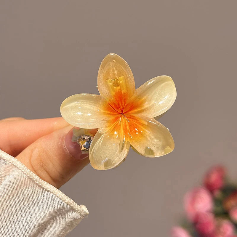 Hawaiian Gradient Hair Clips Flower