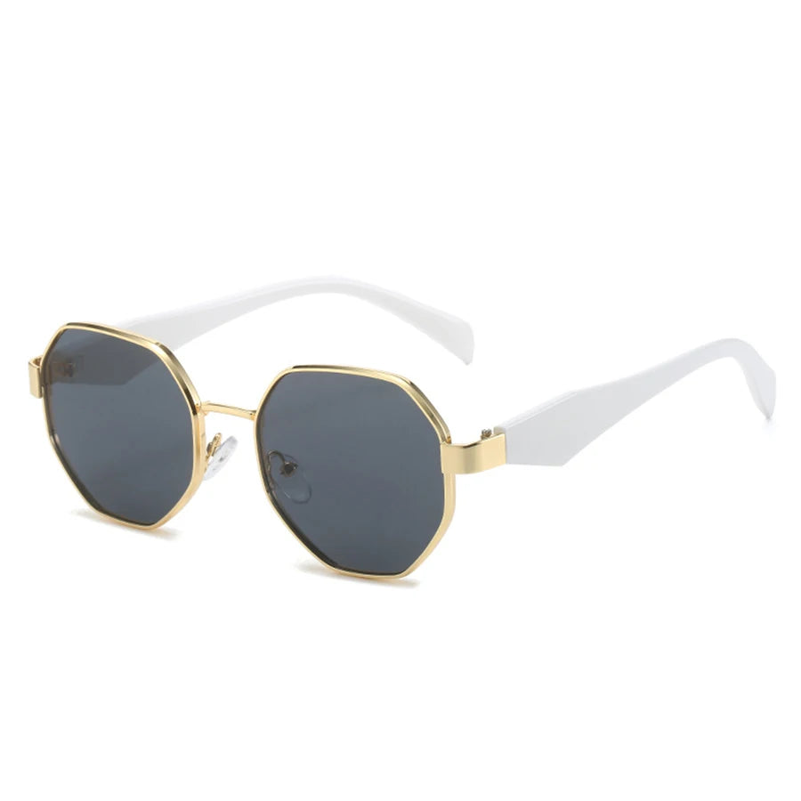 Sunglasses Women Fashion Polygonal Metal Frame