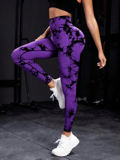 New Tie Dye Yoga Pants Sport Leggings Women