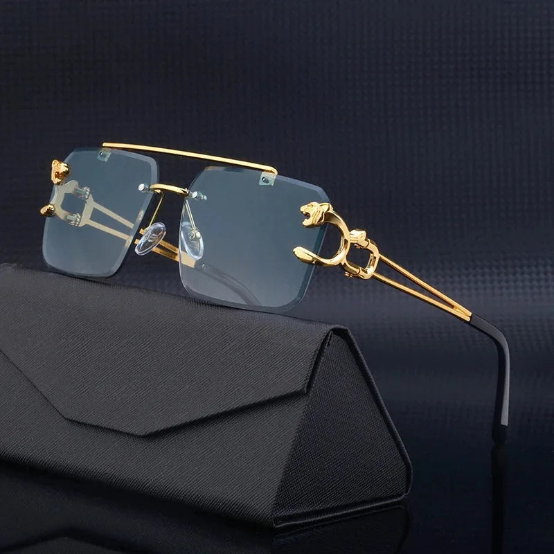 Luxury Square Sunglasses for Man Woman