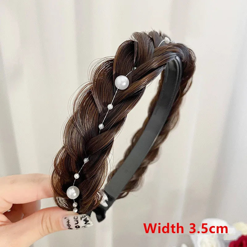 Women Synthetic Wig Twist Braided Hair Bands Fashion