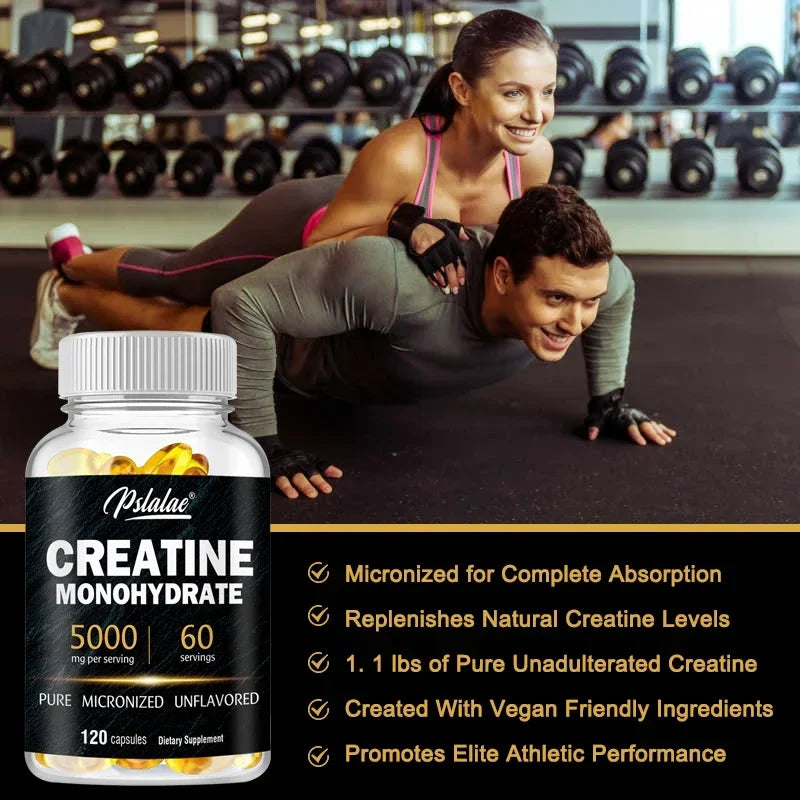 Creatine Monohydrate - Build Muscle, Fitness, Energy Production